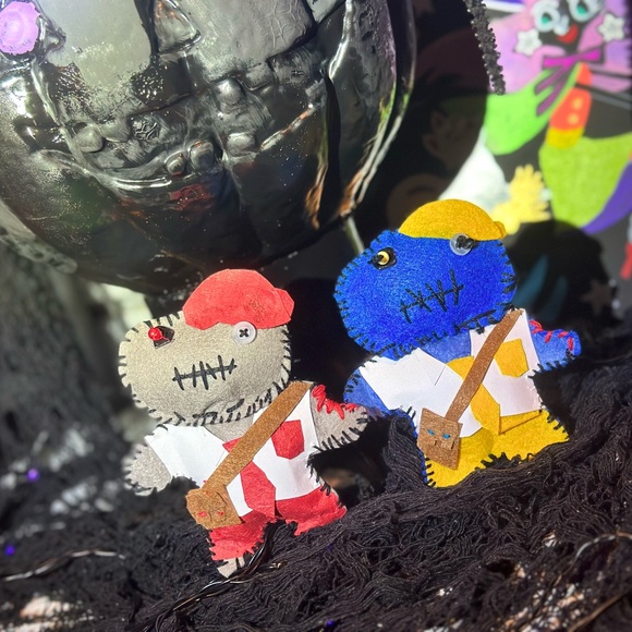 Hand made Zombies in your sports team colors for football season! Made to order. - Picture 3 of 13